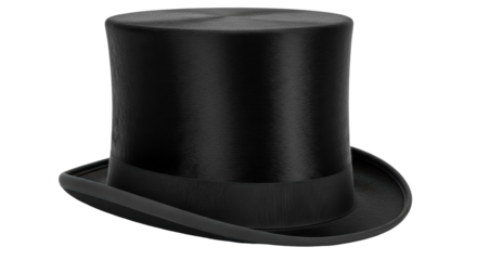 Isolated Black Top Hat