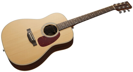 Obraz premium Isolated Acoustic Guitar
