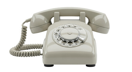 Isolated vintage telephone