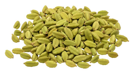 Isolated Green Cardamom Pods
