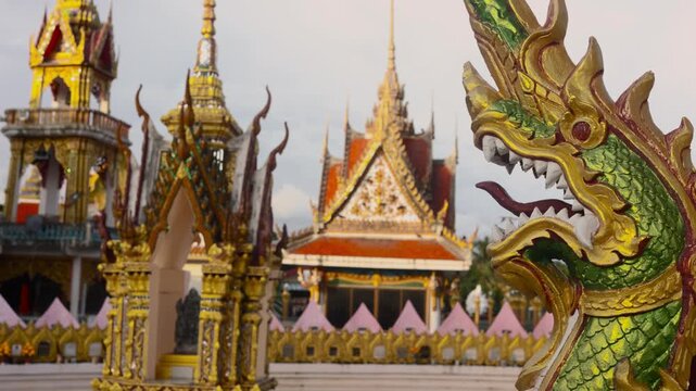 Wat Plai Laem. The temple of the many-armed Buddha and the temple of the three religions