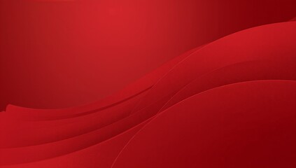 abstract red background, smooth curved design, vibrant crimson tones, modern red layout, sleek layered arcs, elegant red gradient, deep red shadows, flowing red shapes, luxury red backdrop, smooth