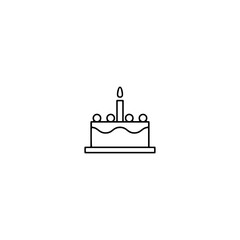 Cake icon flat vector design.