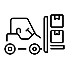Obraz premium A linear style icon representing loader