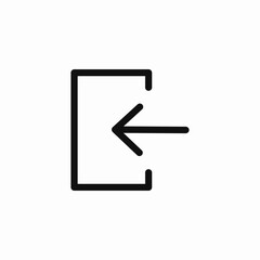 enter box icon sign vector