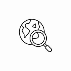 global search icon sign vector