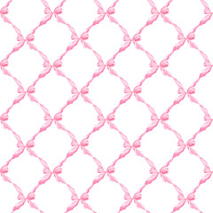 Fototapeta premium Little Pink Bow Pattern
