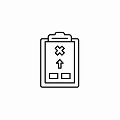 Fototapeta premium medical report icon sign vector