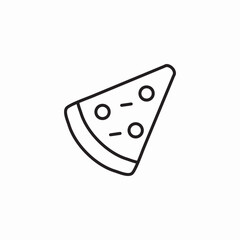 pizza slice icon sign vector