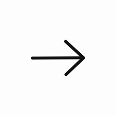 point right icon sign vector