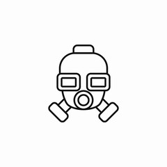 protective mask icon sign vector