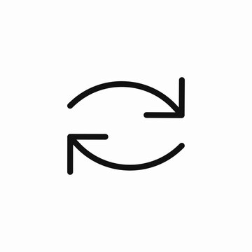 refresh arrows icon sign vector