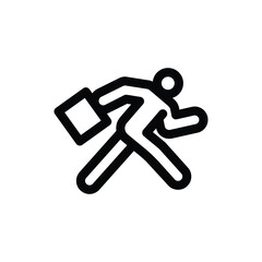 work profits outline icon vector design good for web or mobile app