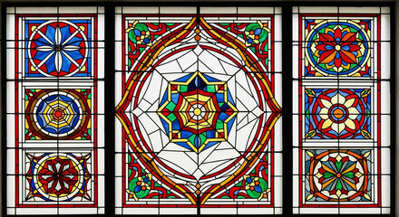 stained glass window in church