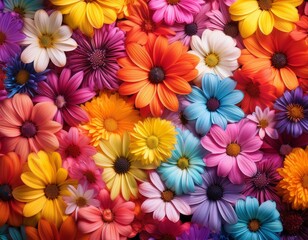 generous a colorful flower background