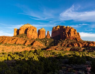 Fototapeta premium Arizona buttes at sunset