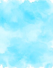 Obraz premium Light blue watercolor background