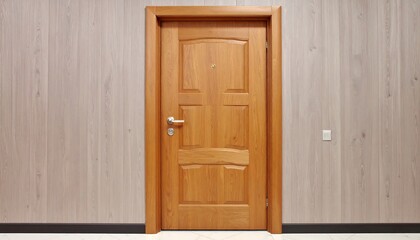 Light brown wooden door