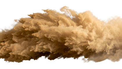 Dust PNG, Realistic Particle Cloud, Transparent Background, Atmospheric and Cleaning Concept Element