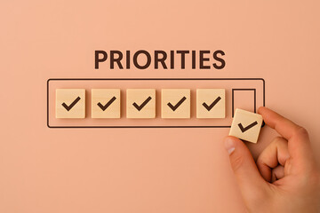 Prioritize Your Focus: A visual representation of setting and managing priorities, highlighting the importance of focus and organization in achieving goals.