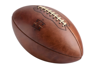 Vintage american football isolated on transparent background
