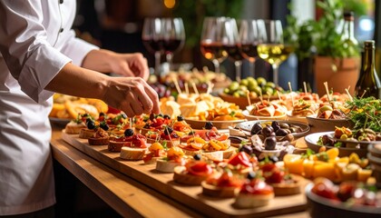 Gourmet Appetizers and Wine Selection A Feast for the Senses