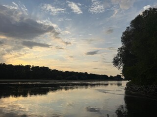 Rhein, Fluss, Steine, Kies, Sand, Strömung, Natur, Germany, Thunderstorm, Rhine, river, stones, gravel, sand, current, nature, landscape, waves, water, lake, Panorama, Relaxation, blue