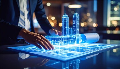 This futuristic technology demonstrates innovation and efficiency in the real estate and development industry