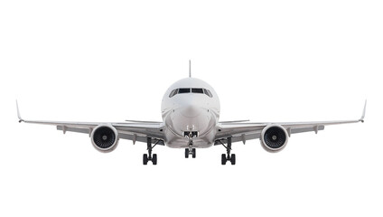 Front View of Commercial Airplane