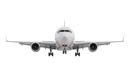 Front View of Commercial Airplane