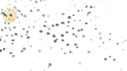 Realistic water drops drops condensation on the window transparent water drop Abstract water drops b