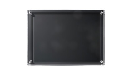 Fototapeta premium Acrylic glass panel on transparent background Realistic glossy plate with light glare and shadow Cle