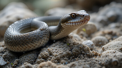 Fototapeta premium Montpellier snake Malpolon insignitus