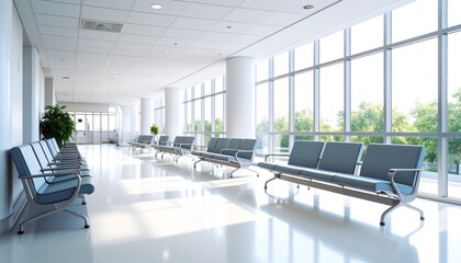 Bright and Modern Hospital Waiting Room