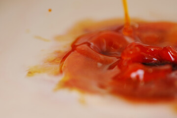 Mixture of black tea and fresh milk