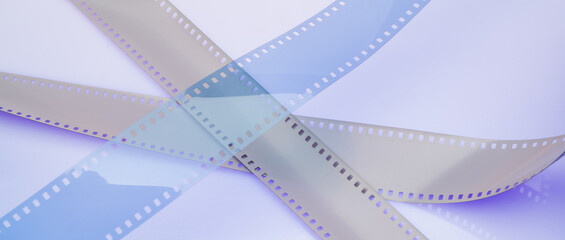 abstract cinematic background with film strip
