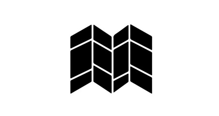 Obraz premium Object abstract geometric logo design with arrow shapes for modern business branding and company identity design vector