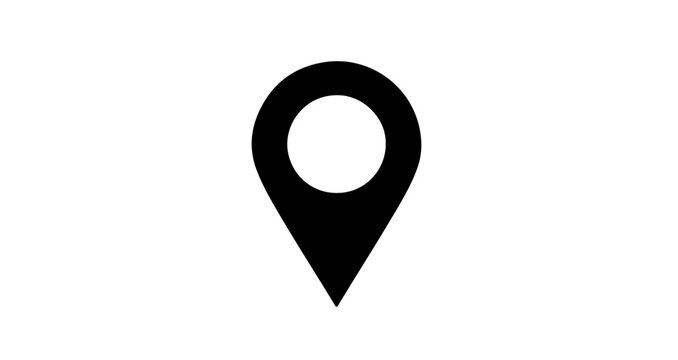 Object location pin icon vector illustration for gps map navigation and travel destination with pointer symbol design vector