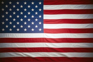 Photo of the american flag, a symbol of the united states of america, featuring stars and stripes, representing patriotism, freedom, and democracy