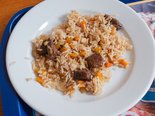Delicious Beef and Rice Dish with Vegetables