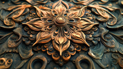 A detailed image icon crafted with intricate patterns