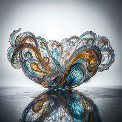 Fototapeta premium gold and silver