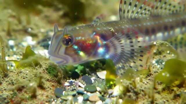 Close-up of a colorful fish in its underwater habitat