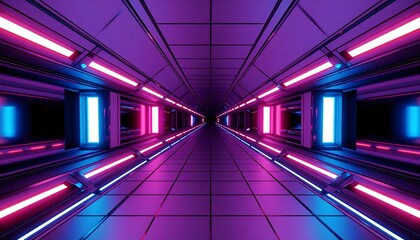 Infinite 3D grid tunnel