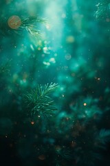 Ethereal plant in focus with bokeh effect