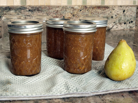 Homemade fig jam