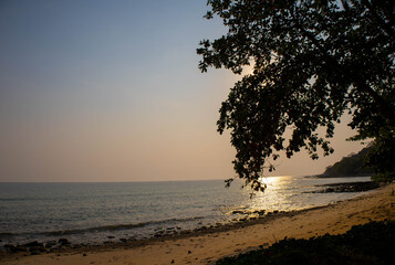 sunset on the beach