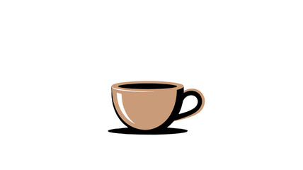 Obraz premium A simple yet stylish image of a single coffee cup.