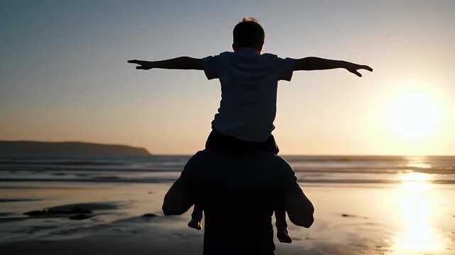 Father's Day Father and Son Bonding A Sunset Beach Adventure