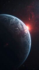 Earth from Space Sunrise over the Planet